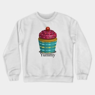 Cherry Frosting Cupcake Crewneck Sweatshirt